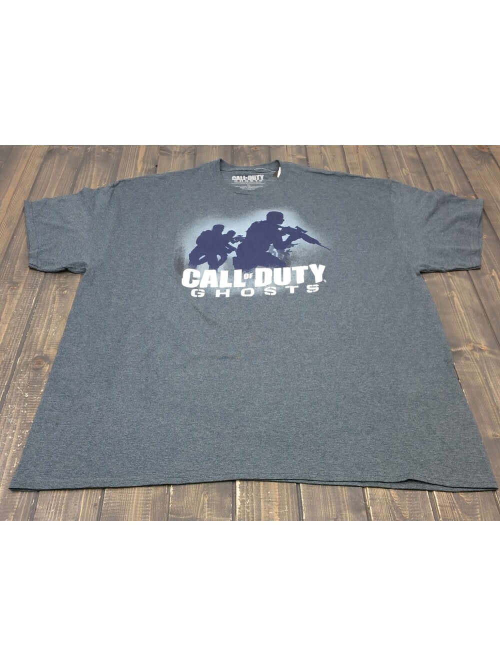 Call Of Duty Ghosts Official 2013 Activision Gray Game Graphic T-Shirt Size XXL